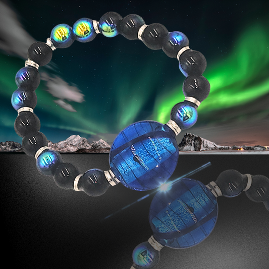 Aurora Glow Beaded Bracelet