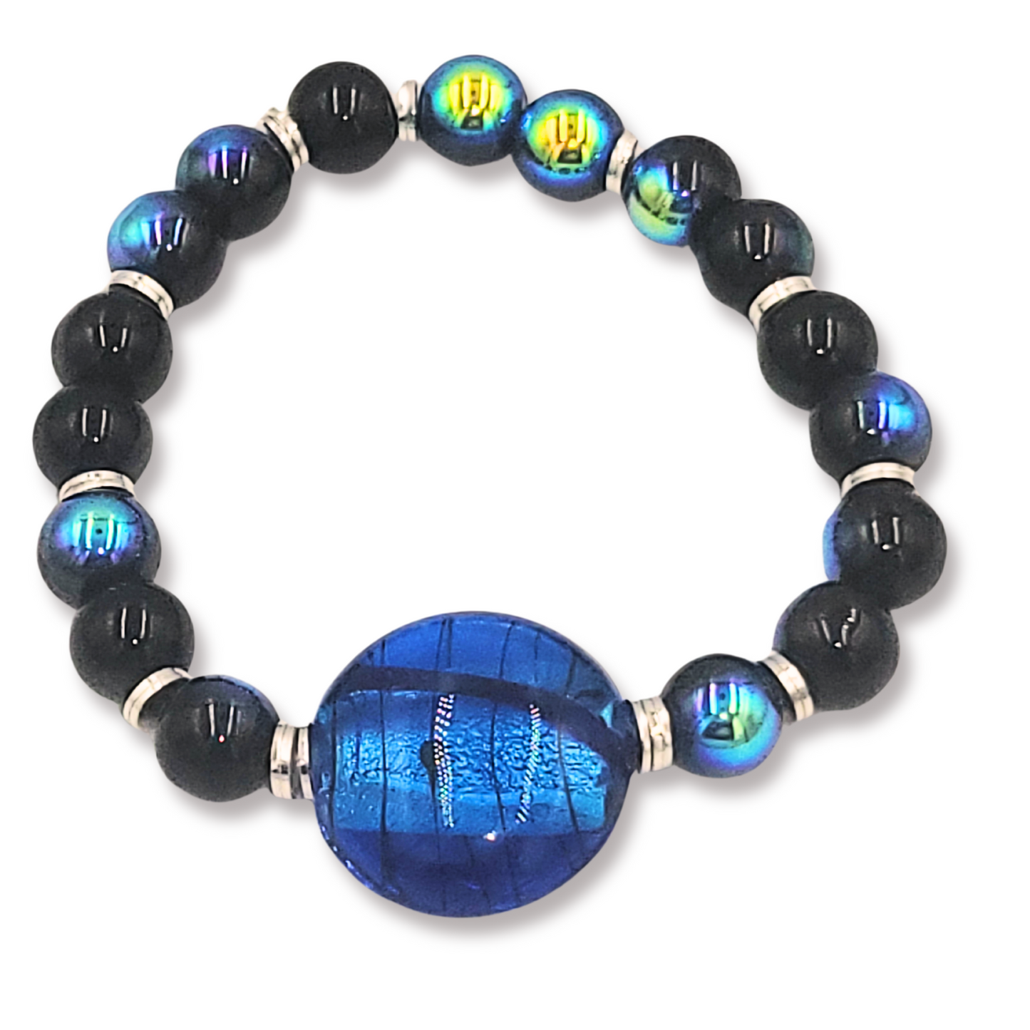 Aurora Glow Beaded Bracelet