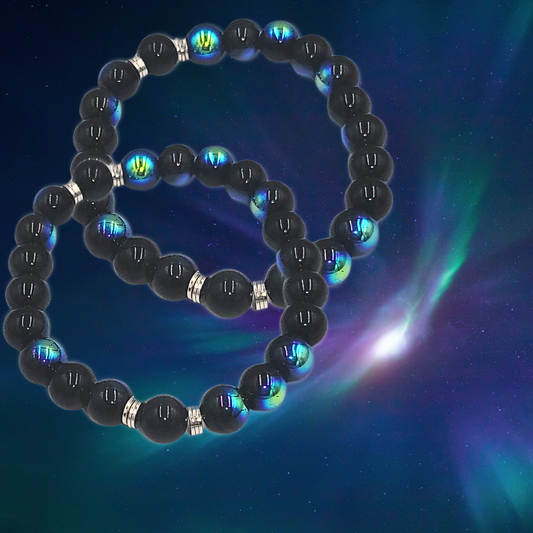 Aurora Glow Beaded Bracelet